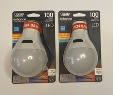 NEW FEIT Electric 100WATT A21 Bulbs With Switch To Adjust Color Of Light Qty 2