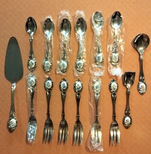 15-teiliges Set 🍰 Gabeln Löffel Tortenheber Sahnelöffel Zuckerlöffel - Vintage