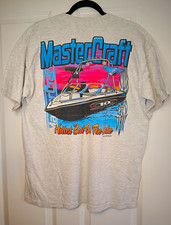 MasterCraft Boat Factory Employee T-Shirt Grey Size Large L Graphic Pocket Tee