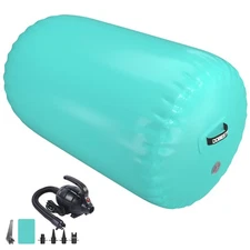 Tumbling Air Barrel Gymnastics Back Handspring Trainer Yoga Mat with Electric...