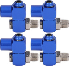 4Pcs NPT 360 Degree Swivel Air Hose Connector 1/4 Inch, Industrial Fittings P...