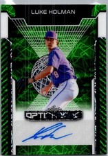 2025 Leaf Luke Holman Optichrome Baseball Green Auto /6