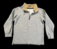 Carters GREY Fleece Sherpa Pull Over Sweatshirt Sweater Boys 10/12