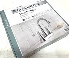 Glacier Bay Melina 4 in. Centerset Double Handle High-Arc Bathroom Faucet Chrome