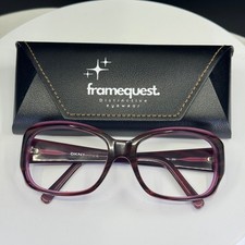 VTG DKNY DY 4048 3424/13 Womens Purple Square Full Rim Eyeglasses FRAMES ONLY