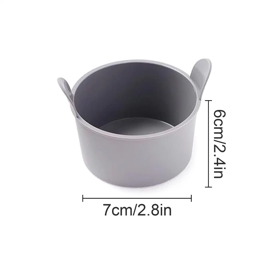 Egg Poacher Silicone Cup 4pc Set Microwave & Stovetop Boiler Safe Poached Eggs - Image 3 of 4