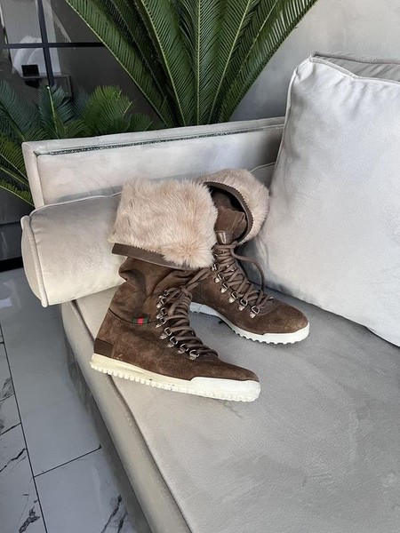 Women Gucci Boots Brown 40