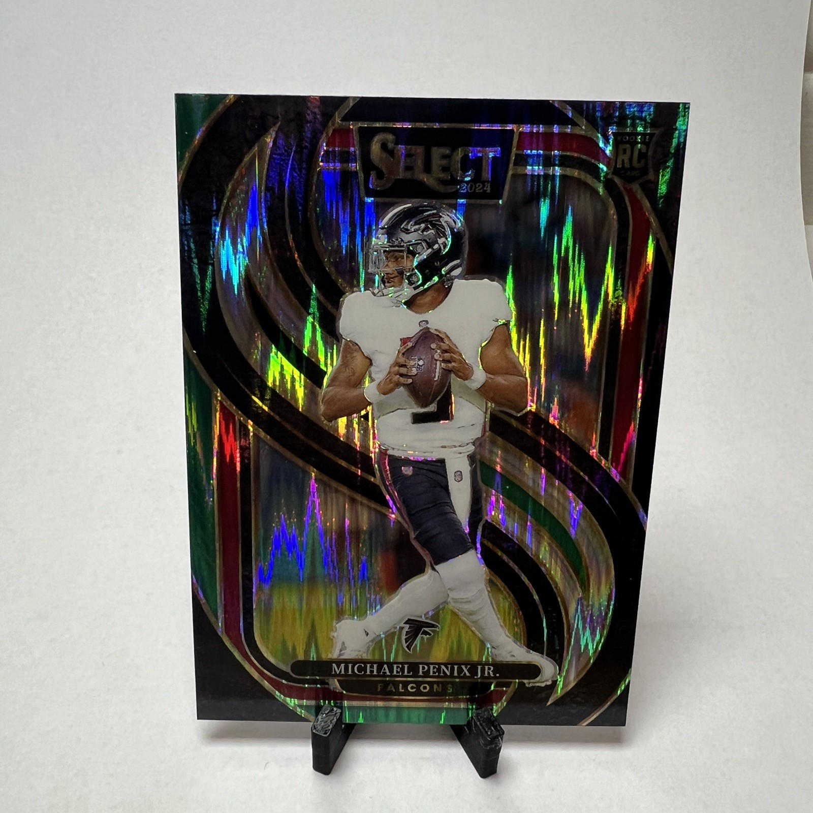 2024 Select Michael Penix Jr. Premier RC Black and Green Prizm Shock #110