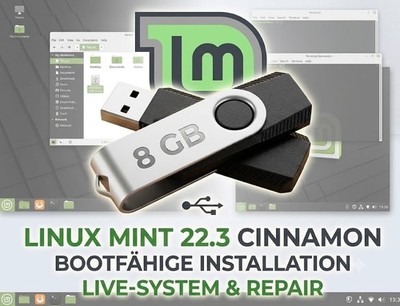   Linux Mint 22.3 Cinnamon   Installation - Live-System, Repair
