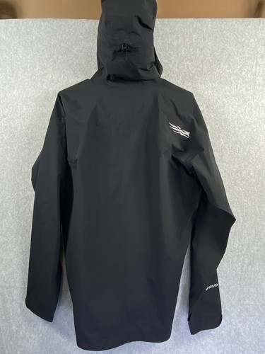 Sitka Dew Point Hooded Jacket Mens Large GORE-TEX Waterproof Packable Black New - Picture 7 of 9