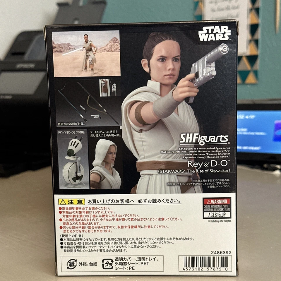 Figuras de acción SH Figuarts Star Wars Rey D-O Rise of Skywalker Foto 3 de 4