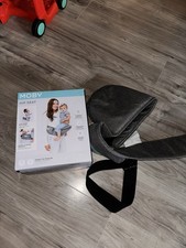 Moby Hip Seat Baby Carrier Gray Denim Machine Washable Storage Pocket MWHS-DENIM