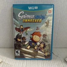 Scribblenauts Unmasked Wii U Complete CIB DC Comics Adventure Tested Working