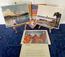 Original NASA Space Shuttle Columbia Press Photos Lot - Crew, Liftoff Landing