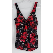 Suddenly Slim by Catalina Womens Red Floral T...