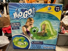 New H2O Go Inflatable Floating Turtle Baby Care Seat Swimming Pool Ages 1-2
