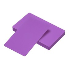 PATIKIL 0.8mm Metal Business Cards, 12 Pack Blank 3.38 x 2.13 inches, Purple