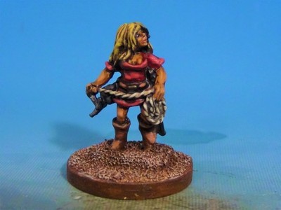 Heritage Dungeon Dwellers Female Thief Well-Painted D&D Character 25mm OOP