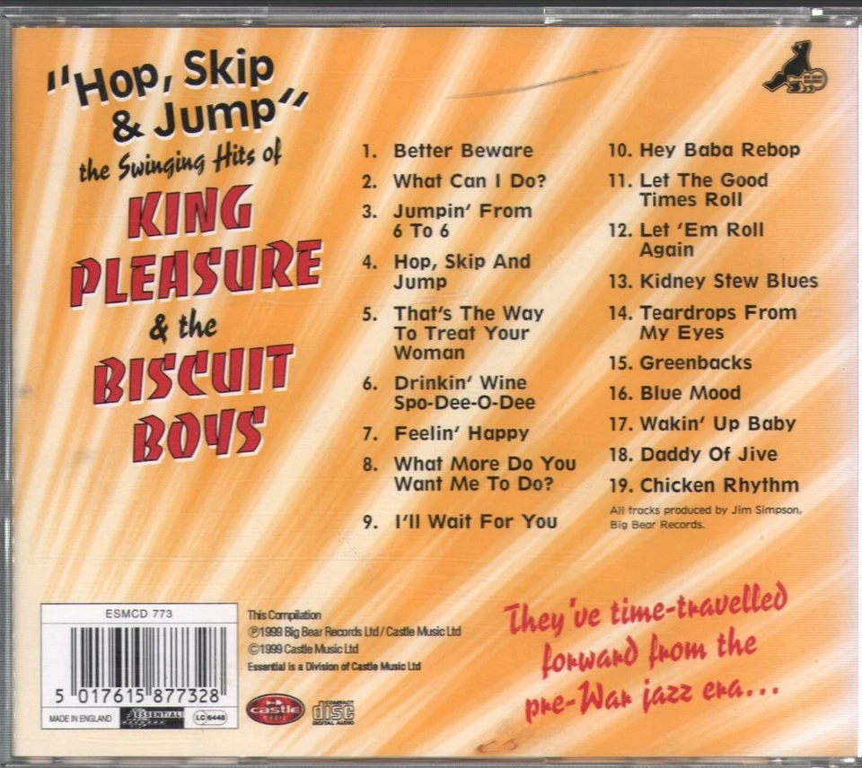King Pleasure and the Biscuit Boys "hop, Skip & Jump" the Swinging Hits of CD UK - Bild 2 von 2