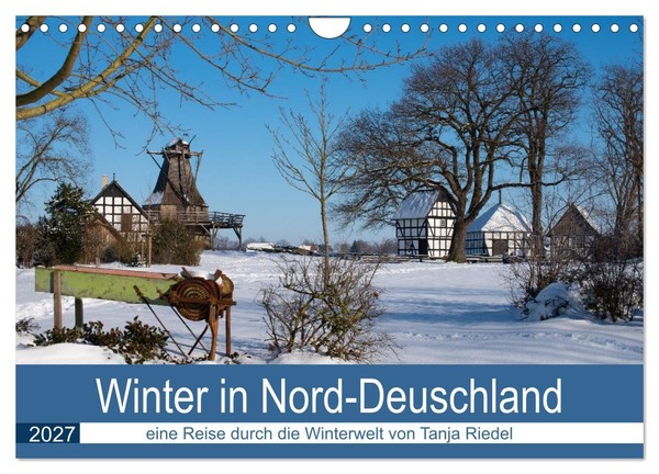 "Calendar 2027 · US Version · Winter In North Germany (Wall Calendar 2027 12\" × 8"-image