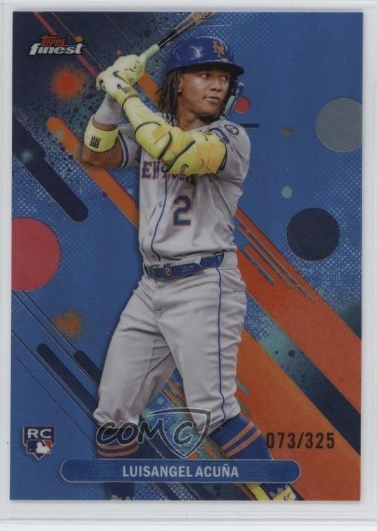 2025 Topps Finest Common Sky Blue Refractor 73/325 Luisangel Acuna Acuña #52 m5w