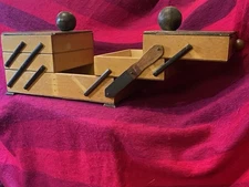Antique Wooden Sewing Box