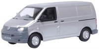 Volkswagen VW T5 Transporter Silber 1:76 Oxford Diecast Metallauto 76T5V006