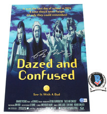 RICHARD LINKLATER SIGNED 'DAZED AND CONFUSED' 12x18 MOVIE POSTER BECKETT COA