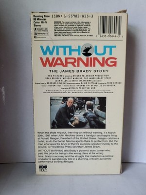 Without Warning - The James Brady Story (VHS, 1991) 26359064432| eBay