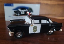 DEPARTMENT 56 Snow Village Classic Cars 1956 FORD MAINLINE POLICE SEDAN Retired