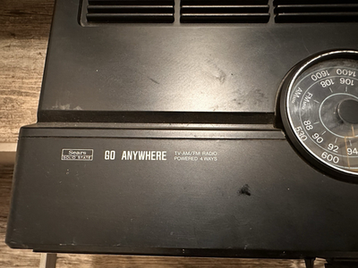 Autoradio Sears 564 – Sous Tableau De Bord – FM/8 Pistes – Vintage 70s – Pour Pièces