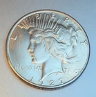 1927-S $1 Peace Silver Dollar in High About Uncirculated AU - Tougher Date