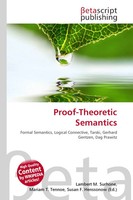 Lambert M. Surhone (U. A.) | Proof-Theoretic Semantics | Taschenbuch | Englisch