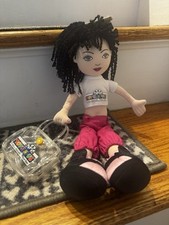 Toys R Us Times Square NY Vintage Plush Girl Doll Purse Belly Shirt Y2K 2001