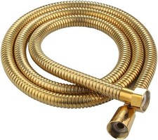 1.5M Gold Stainless Steel Antique Brass Shower Hose Replacement Hand Spray