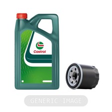Service Kit CASTROL Engine Oil 5W-20 5L + MANN Oil Filter Fits Hyundai Genesis 9.67 per litre