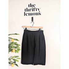 Vintage Valentino Miss V Black Pencil Skirt Sz 42/US 8