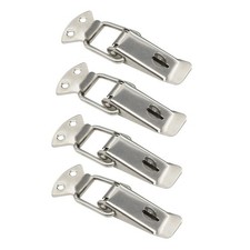 Spring Toggle Latch Toolbox Draw Latch Buckle Hasp with Safety Lock Hole