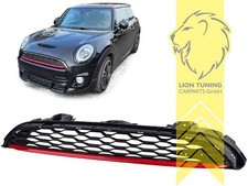 Sportgrill K&uuml;hlergrill f&uuml;r Mini Cooper F55 F56 F57 schwarz rot
