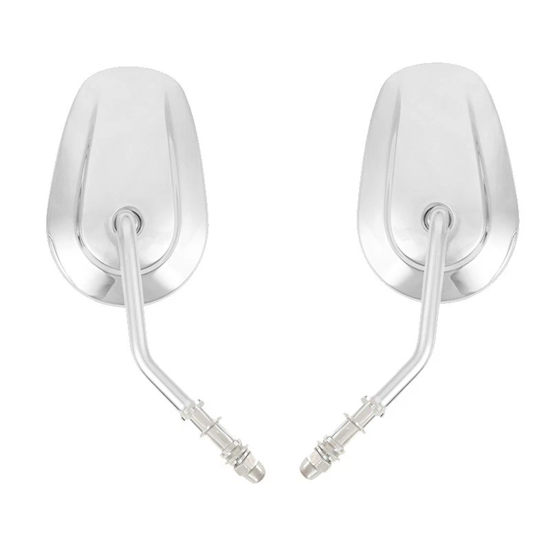 Espelhos retrovisores cônicos cromados para Harley Touring Cruiser Road King 1994-2017 - Imagem 3 de 4