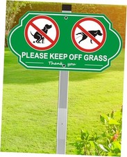 Heavy Duty Aluminum No Dog Poop Signs for Yard, 14" x 7" NO DOG POOP PEE - TY02