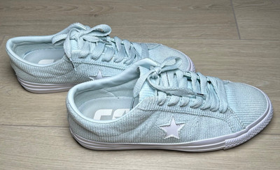 Converse One Star Pro Low-Top Sneakers Baby Blue Skateboarding Men's Size 9