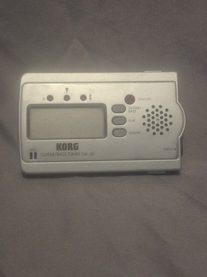 Korg GA-30 Guitar Bass Tuner Plug in, Battery powered, Grey