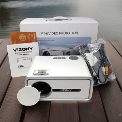 Mini Projector WiFi & Bluetooth 450ANSI 1080P FHD 250'' Display+Zoom Portable New