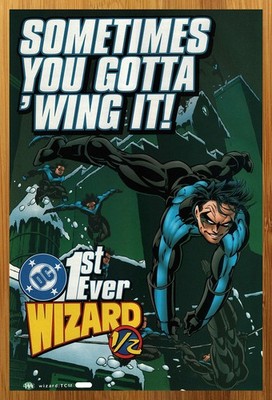 1997 DC Comics Nightwing Wizard 1/2 Print Ad/Poster Scott McDaniel Promo Art 90s