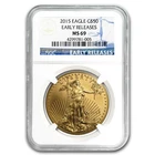 2015 1 oz American Gold Eagle MS-69 NGC (Early Releases)