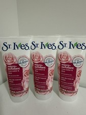 St. Ives Scrub Micro Exfoliant Rose Water Aloe Face Scrub 3 Pack - Brand new
