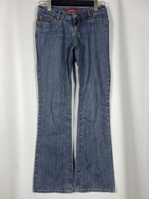 MISS SIXTY Blue Denim Women's Regular Straight Bootcut Jeans Size 27