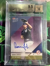 Topps Now Road To Opening Day PURPLE Aaron Judge Auto /25  BGS 9.5/10 Yankees