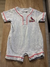 MLB St. Louis Cardinals Embroidered Romper Size 6-9M
